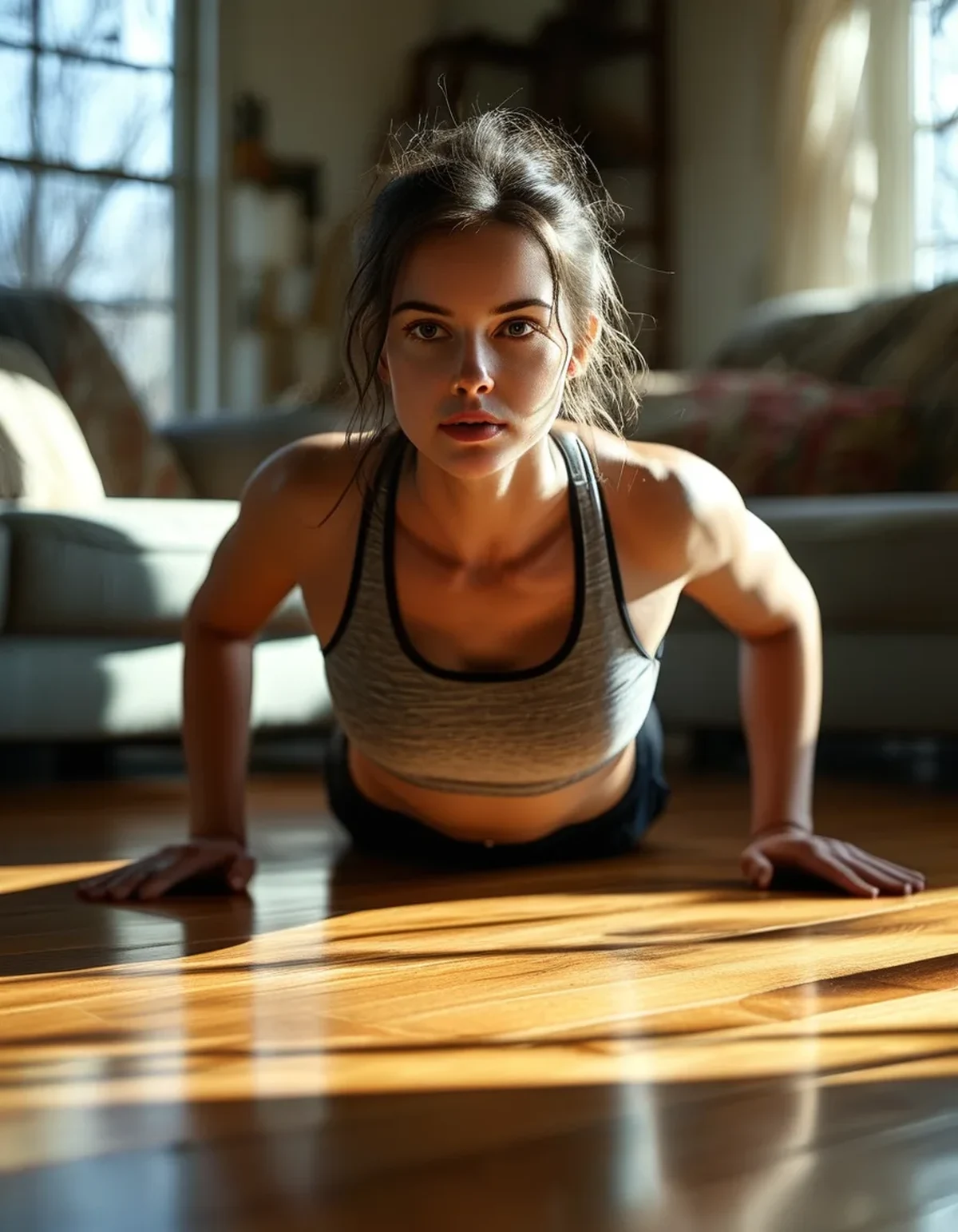 Why Push-Ups Feel Harder on a Hard Floor Than on a Mat